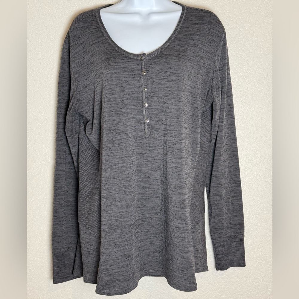 KUHL Shanna Jersey Grey Long Sleeve Women’s Base Layer Style Top Size: Large